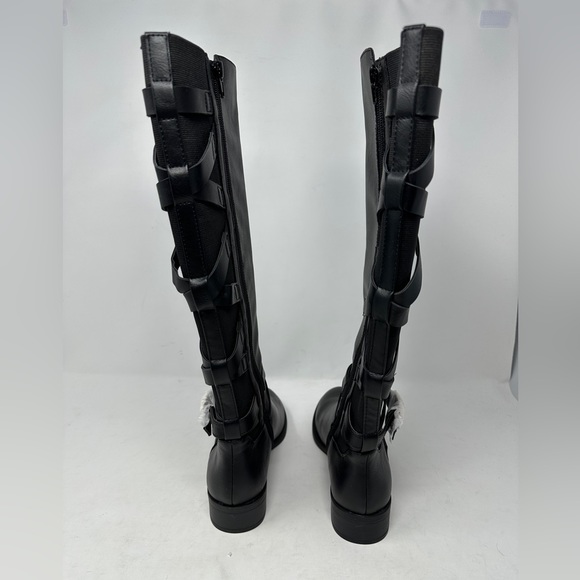 Thalia Sodi Women’s Veronika Faux Leather Riding Boots Black Medium NIB 6M - Picture 8 of 10